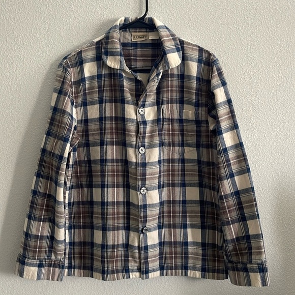 L.L. Bean Other - L.L. Bean Men’s Plaid Flannel Pajama Shirt Sz Small Regular